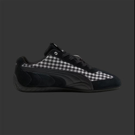 Porsche Schuhe 911 Pepita Speedcat Puma Leagacy + Schlüsselanhänger Schwarz / Weiß 309389-01 - unisex