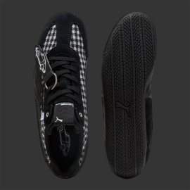 Porsche Schuhe 911 Pepita Speedcat Puma Leagacy + Schlüsselanhänger Schwarz / Weiß 309389-01 - unisex
