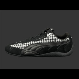 Porsche Schuhe 911 Pepita Speedcat Puma Leagacy + Schlüsselanhänger Schwarz / Weiß 309389-01 - unisex