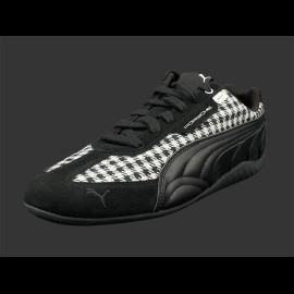 Porsche Schuhe 911 Pepita Speedcat Puma Leagacy + Schlüsselanhänger Schwarz / Weiß 309389-01 - unisex