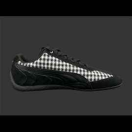 Porsche Schuhe 911 Pepita Speedcat Puma Leagacy + Schlüsselanhänger Schwarz / Weiß 309389-01 - unisex