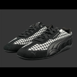Porsche Schuhe 911 Pepita Speedcat Puma Leagacy + Schlüsselanhänger Schwarz / Weiß 309389-01 - unisex