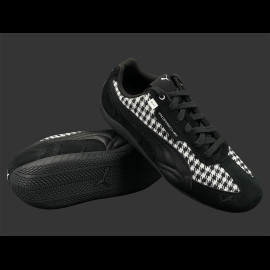 Porsche Schuhe 911 Pepita Speedcat Puma Leagacy + Schlüsselanhänger Schwarz / Weiß 309389-01 - unisex