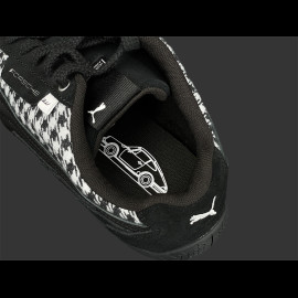 Porsche Schuhe 911 Pepita Speedcat Puma Leagacy + Schlüsselanhänger Schwarz / Weiß 309389-01 - unisex