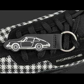Porsche Schuhe 911 Pepita Speedcat Puma Leagacy + Schlüsselanhänger Schwarz / Weiß 309389-01 - unisex