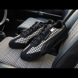 Porsche Schuhe 911 Pepita Speedcat Puma Leagacy + Schlüsselanhänger Schwarz / Weiß 309389-01 - unisex