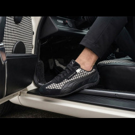 Porsche Schuhe 911 Pepita Speedcat Puma Leagacy + Schlüsselanhänger Schwarz / Weiß 309389-01 - unisex