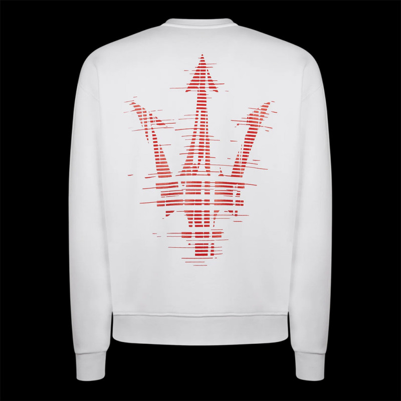 Maserati Sweatshirt Fuoriserie Sport Weiß - Unisex