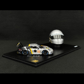 Set Porsche 911 RSR Typ 991.2 n° 911 24h Le Mans 2023 mit Michael Fassbenders Helm 1/43 Spark WAP0202210TRSR