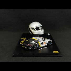 Set Porsche 911 RSR Typ 991.2 n° 911 24h Le Mans 2023 mit Michael Fassbenders Helm 1/43 Spark WAP0202210TRSR