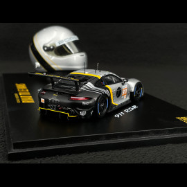 Set Porsche 911 RSR Typ 991.2 n° 911 24h Le Mans 2023 mit Michael Fassbenders Helm 1/43 Spark WAP0202210TRSR