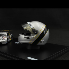 Set Porsche 911 RSR Typ 991.2 n° 911 24h Le Mans 2023 mit Michael Fassbenders Helm 1/43 Spark WAP0202210TRSR