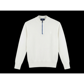 Maserati Polo Shirt Long Sleeve Made in Italy White - Women