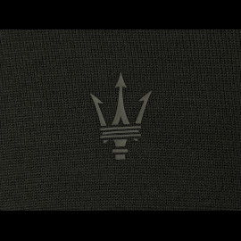 Maserati Poloshirt Langarm Hergestellt in Italien Schwarz - Herren
