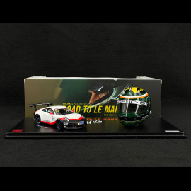 Set Porsche 911 GT3 Cup Typ 991.2 n° 93 2020 mit Michael Fassbenders Helm 1/43 Spark WAP0202110TGT3