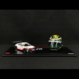 Set Porsche 911 GT3 Cup Typ 991.2 n° 93 2020 mit Michael Fassbenders Helm 1/43 Spark WAP0202110TGT3