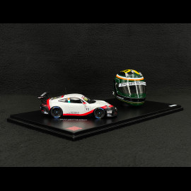 Set Porsche 911 GT3 Cup Type 991.2 n° 93 2020 with Michael Fassbender's Helmet 1/43 Spark WAP0202110TGT3