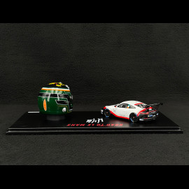 Set Porsche 911 GT3 Cup Typ 991.2 n° 93 2020 mit Michael Fassbenders Helm 1/43 Spark WAP0202110TGT3