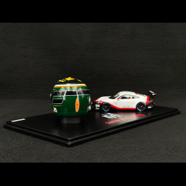 Set Porsche 911 GT3 Cup Type 991.2 n° 93 2020 with Michael Fassbender's Helmet 1/43 Spark WAP0202110TGT3