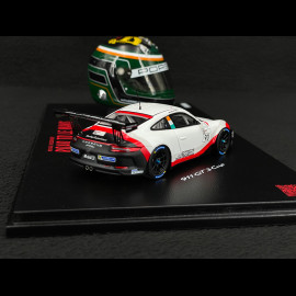 Set Porsche 911 GT3 Cup Typ 991.2 n° 93 2020 mit Michael Fassbenders Helm 1/43 Spark WAP0202110TGT3