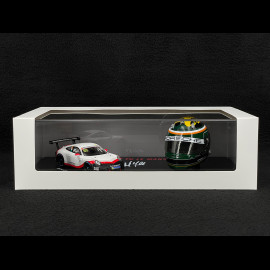 Set Porsche 911 GT3 Cup Typ 991.2 n° 93 2020 mit Michael Fassbenders Helm 1/43 Spark WAP0202110TGT3