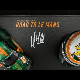 Set Porsche 911 RSR Typ 991.2 n° 93 European Le Mans Series 2020 mit Michael Fassbenders Helm 1/43 Spark WAP0202200TRSR