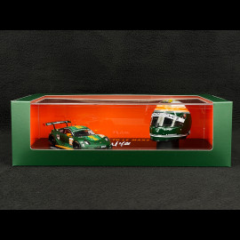 Set Porsche 911 RSR Typ 991.2 n° 93 European Le Mans Series 2020 mit Michael Fassbenders Helm 1/43 Spark WAP0202200TRSR