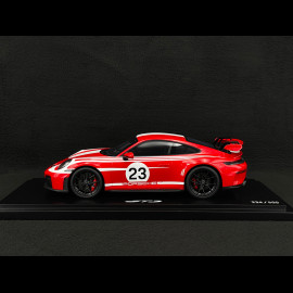 Porsche 911 GT3 Type 992.2 n° 23 Salzburg 2024 Red / White 1/18 Spark WAP02154326GT3