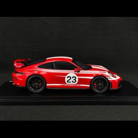 Porsche 911 GT3 Type 992.2 n° 23 Salzburg 2024 Red / White 1/18 Spark WAP02154326GT3