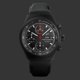 Porsche Design Uhr Chronograph 1 All Black Numbered Edition Lederarmband WAP07105226LBS
