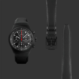 Porsche Design Watch Chronograph 1 All Black Numbered Edition Leather Strap WAP07105226LBS
