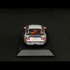 Porsche 911 type 997 GT3 RS 3.6 2007 mk I Silver grey / Orange 1/43 Minichamps 400066000