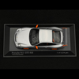 Porsche 911 type 997 GT3 RS 3.6 2007 mk I Silver grey / Orange 1/43 Minichamps 400066000