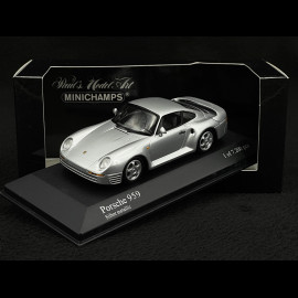 Porsche 959 1987 Silver grey metallic 1/43 Minichamps 400062520