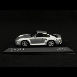 Porsche 959 1987 Silver grey metallic 1/43 Minichamps 400062520