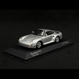 Porsche 959 1987 Silver grey metallic 1/43 Minichamps 400062520
