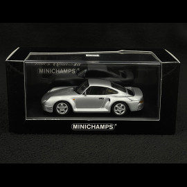 Porsche 959 1987 Silver grey metallic 1/43 Minichamps 400062520