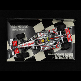 Lewis Hamilton Vodafone McLaren Mercedes MP4-22 n° 2 1. Sieg GP Kanada 2007 1/43 Minichamps 530074322