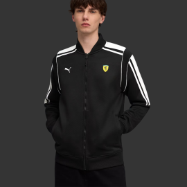 Ferrari Jacke Offizielle F1 Team Leclerc / Hamilton MT7 Puma Schwarz / Weiß 635833-01 - Unisex