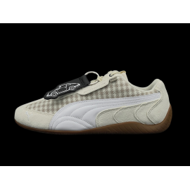 Porsche Schuhe 911 Pepita Speedcat Puma Leagacy mit Schlüsselanhänger Beige / Weiß 309389-02 - unisex
