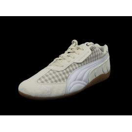 Porsche Schuhe 911 Pepita Speedcat Puma Leagacy mit Schlüsselanhänger Beige / Weiß 309389-02 - unisex