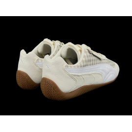 Porsche Shoes 911 Pepita Speedcat Puma Leagacy with Keyring Beige / White 309389-02 - unisex