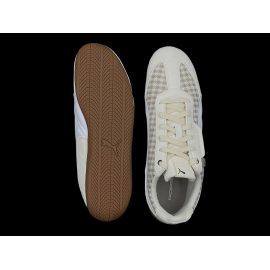Porsche Schuhe 911 Pepita Speedcat Puma Leagacy mit Schlüsselanhänger Beige / Weiß 309389-02 - unisex
