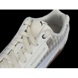 Porsche Schuhe 911 Pepita Speedcat Puma Leagacy mit Schlüsselanhänger Beige / Weiß 309389-02 - unisex