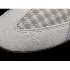 Porsche Schuhe 911 Pepita Speedcat Puma Leagacy mit Schlüsselanhänger Beige / Weiß 309389-02 - unisex