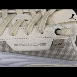 Porsche Shoes 911 Pepita Speedcat Puma Leagacy with Keyring Beige / White 309389-02 - unisex