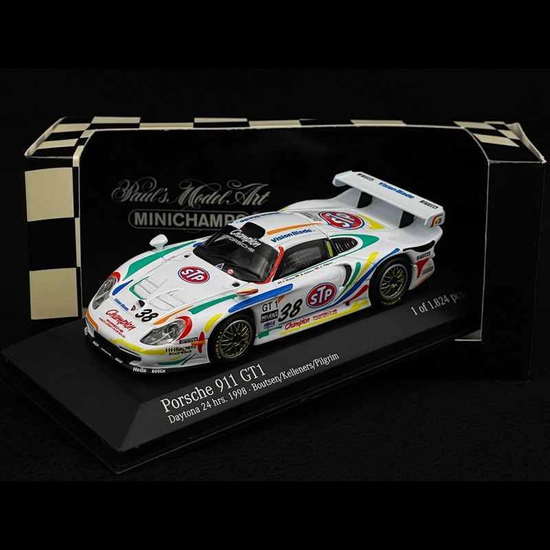 Porsche 911 GT1 n° 38 24h Daytona 1998 1/43 Minichamps 430986838