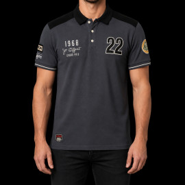 Jo Siffert Poloshirt n° 22 GP Brands Hatch 1968 Marineblau - Herren
