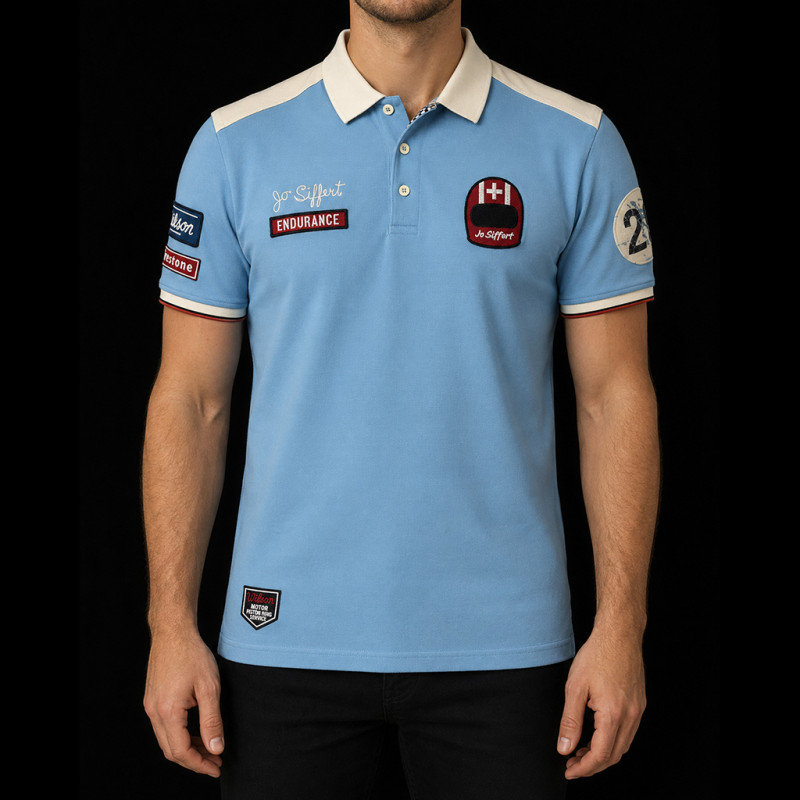Jo Siffert Poloshirt 917 Hellblau - Herren