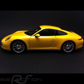 Porsche 991 Carrera S jaune 1/18 Welly 18047Y 